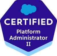 Salesforce Certified Platform Administrator II badge