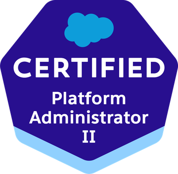 Salesforce Certified Platform Administrator II badge
