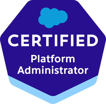 Salesforce Certified Platform Administrator badge