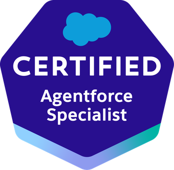 Salesforce Certified Agentforce Specialist badge