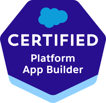 Salesforce Certified Platform App Builder badge
