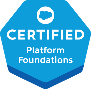 Salesforce Certified Platform Foundations badge